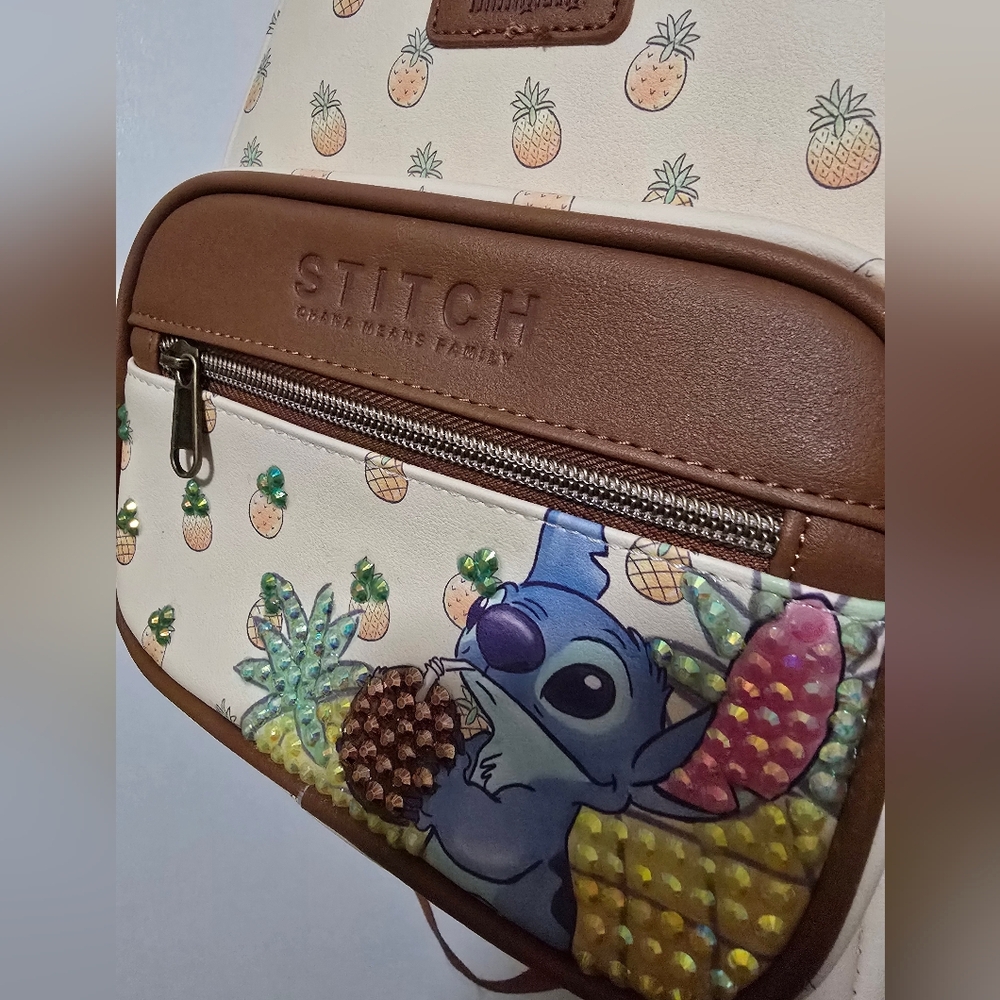 Custom Bedazzled Stitch Backpack - image 2